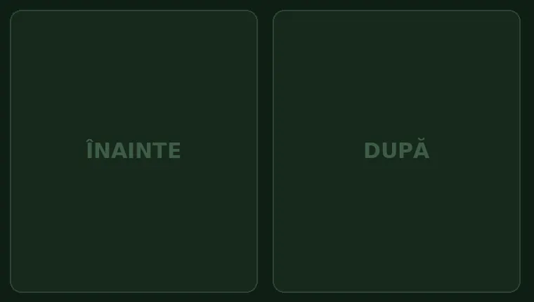 Transformare [NUME 2] — înainte și după